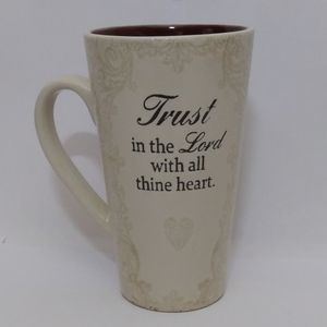Spectrum Designz "Trust In The Lord" Tall Ceramic Etched 16 oz Coffee Mug